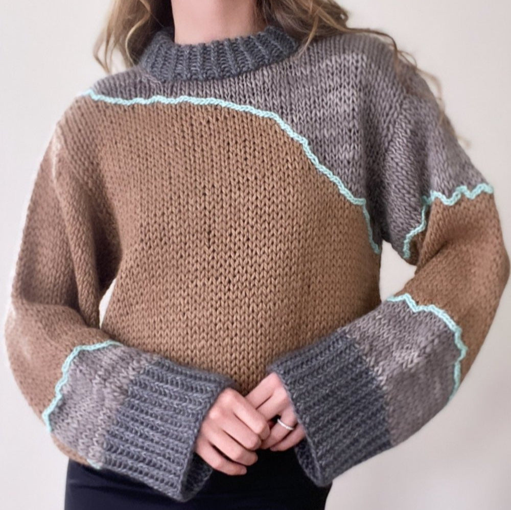 Damen Grobstrickpullover Heidi-Mode