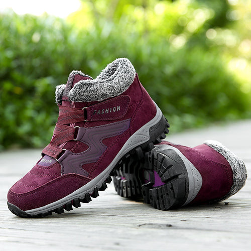 Damen Wanderstiefel mit isolierendem Innenfutter und rutschfester Sohle Heidi-Mode