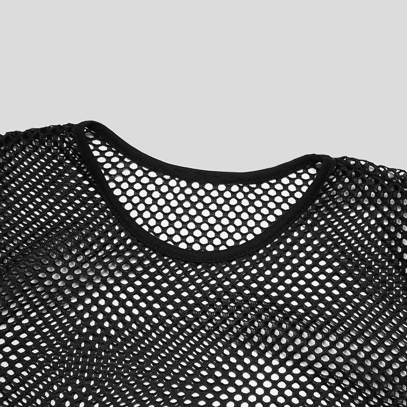 Herren Netzoberteil mit langem Arm Heidi-Mode