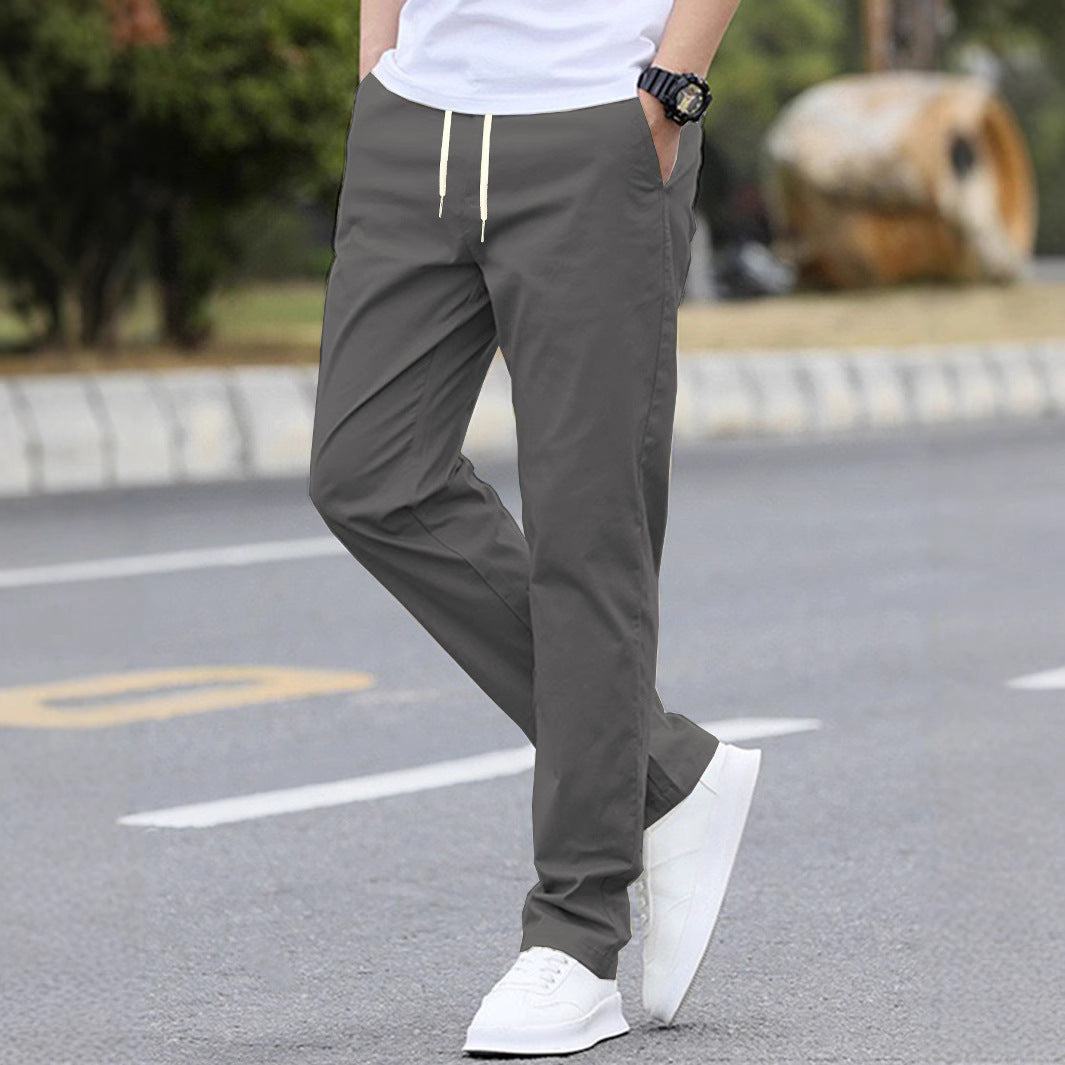 Herren bequeme Freizeithosen mit elastischem Bund und praktischen Seitentaschen Heidi-Mode