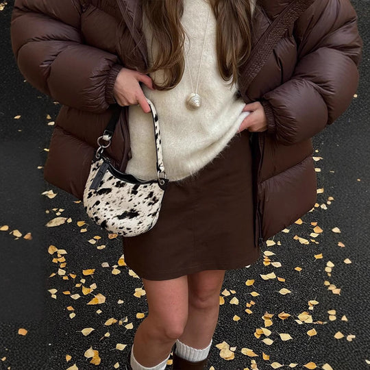 Damen Steppjacke im oversized Schnitt mit hohem Kragen und Taschen Heidi-Mode