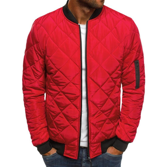 Herren Steppjacke mit praktischen Taschen und elastischen Bündchen Heidi-Mode