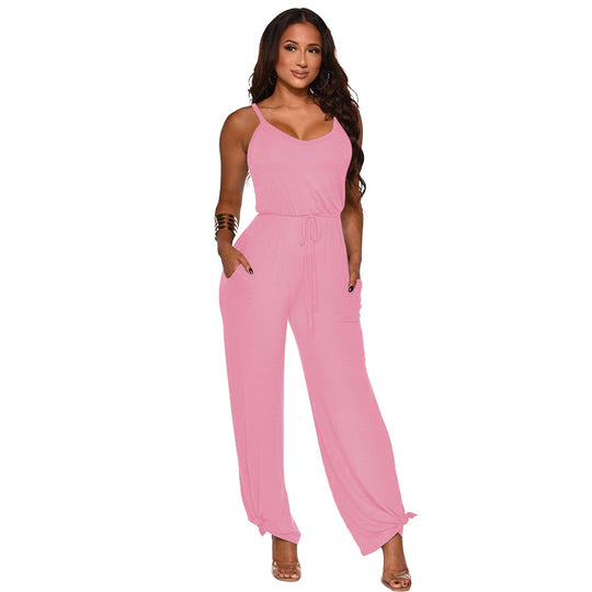 Damen Freizeit Verstellbarer Kordelzug Overall Heidi-Mode