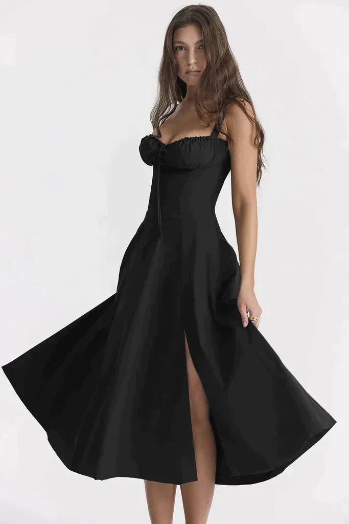 Heidi-Mode | Blumen Kleid mit Korsett