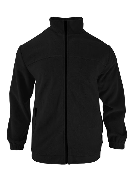 Herren Fleecejacke mit hohem Kragen und praktischen Reißverschlusstaschen Heidi-Mode