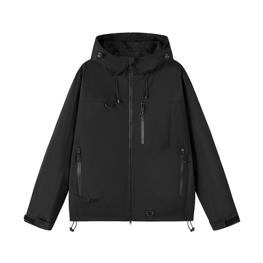 Damen funktionale Wetterjacke mit verstellbarem Kapuzensystem und atmungsaktiven Eigenschaften Heidi-Mode