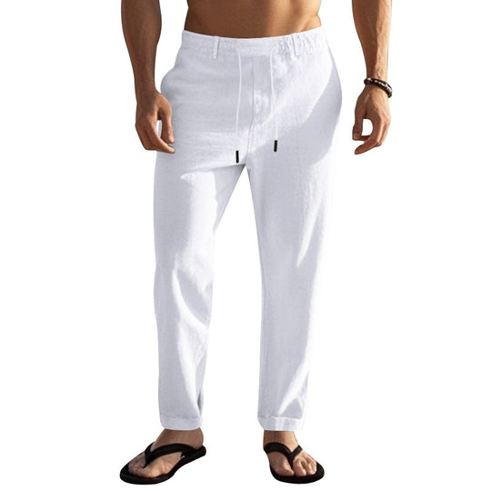 Herren Bequeme Strandhose mit elastischem Bund und praktischen Seitentaschen Heidi-Mode