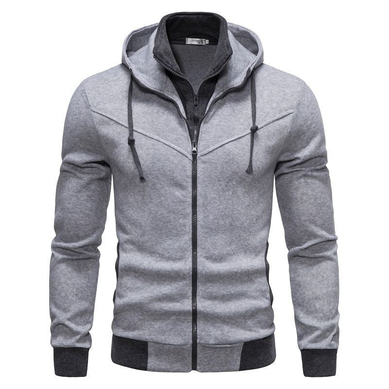 Herren sportliche Kapuzenjacke mit modernem Schnitt und praktischen Reißverschlusstaschen Heidi-Mode