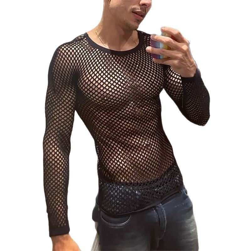 Herren Netzoberteil mit langem Arm Heidi-Mode