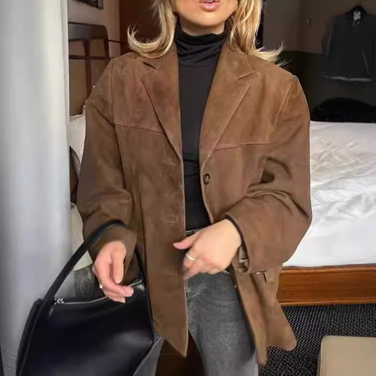 Damen Casual Oversize Jacke Heidi-Mode