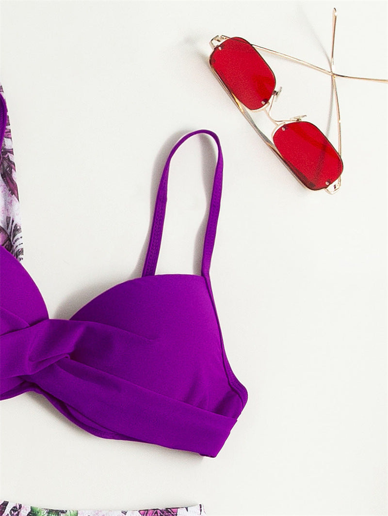 Femme Stylisches Bedrucktes Bikini- und Cover-Up-Set Heidi-Mode