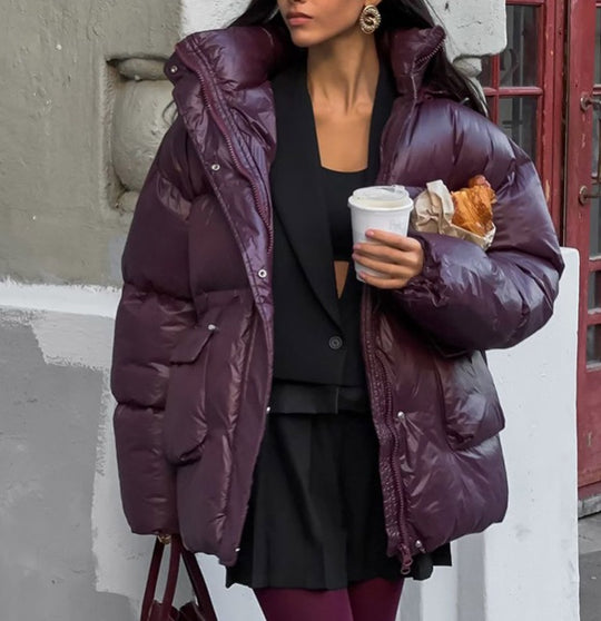 Damen Winterjacke mit voluminösem Schnitt und Wärmeisolierung Heidi-Mode