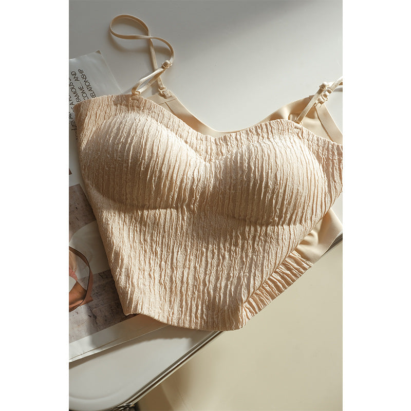 Femme Crinkle Stoff Bralette Heidi-Mode