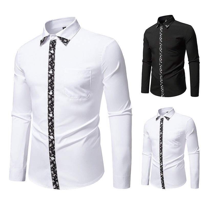 Herren Hemd mit floralem Design und eleganter Knopfleiste Heidi-Mode