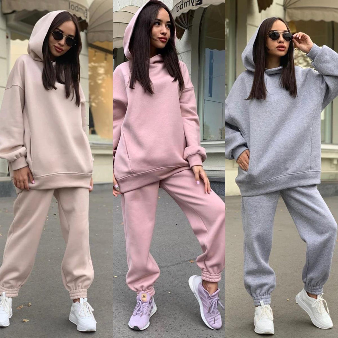Heidi-Mode | Zweiteiliges Sport Hoodie Sweatpants Set
