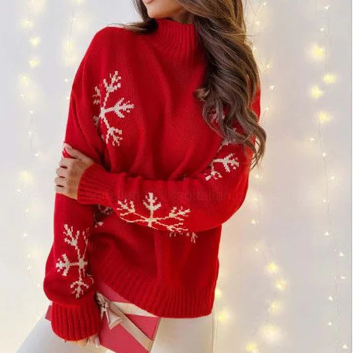 Heidi-Mode | Lässiger Rollkragen Weihnachten Pullover