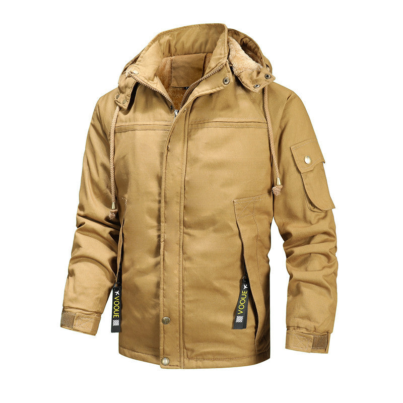 Herren Winterjacke mit abnehmbarer Kapuze Heidi-Mode