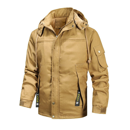 Herren Winterjacke mit abnehmbarer Kapuze Heidi-Mode
