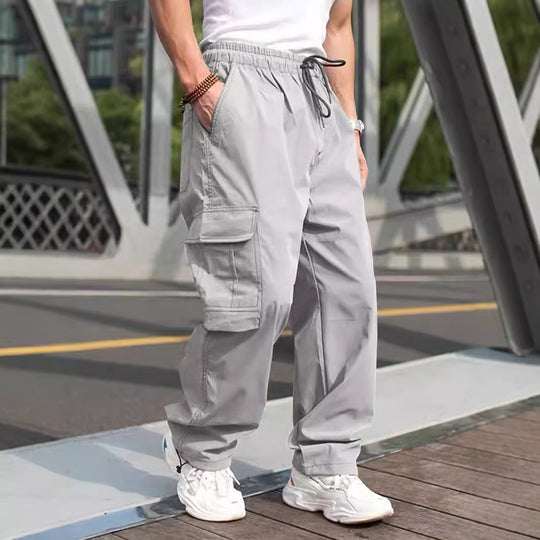 Herren Cargo-Hose mit vielen funktionalen Taschen und lockerer Passform Heidi-Mode