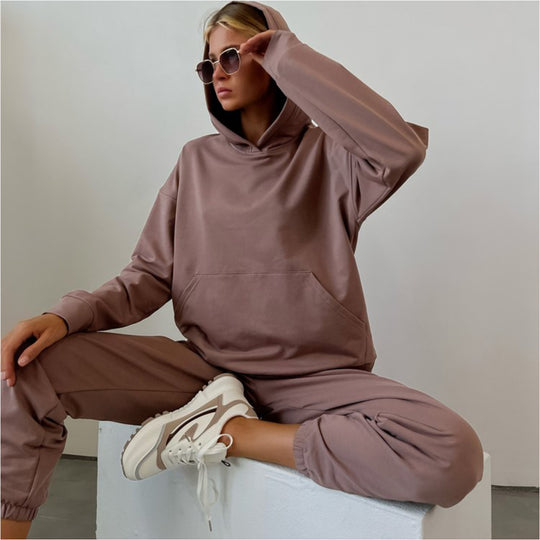 Damen Oversized Hoodie-Trainingsanzug Heidi-Mode