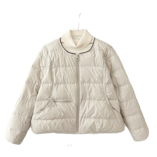 Damen Bequeme gesteppte Freizeitjacke mit hochschließendem Kragen und seitlichen Taschen Heidi-Mode