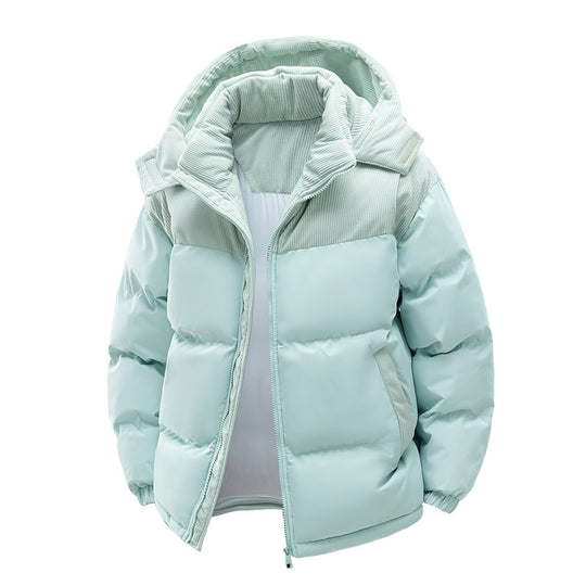 Damen isolierte Pufferjacke mit kuscheligem Innenfutter und verstellbarem Kapuzensystem Heidi-Mode