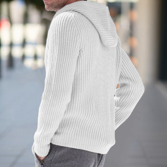 Herren Strickjacke mit strukturierter Oberfläche und praktischen Taschen Heidi-Mode