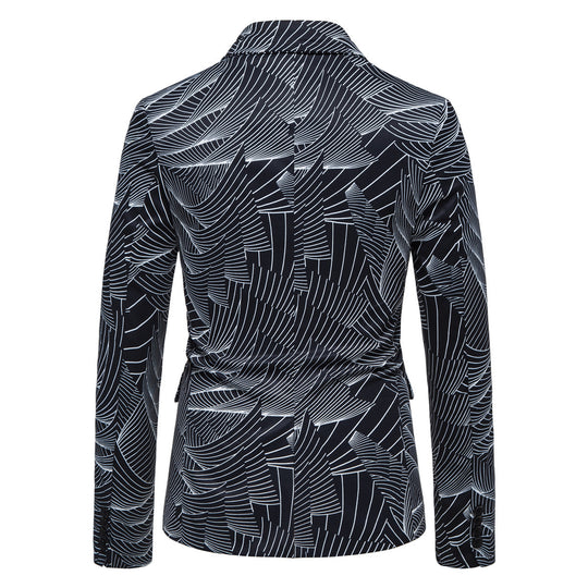 Damen modischer Blazer mit floralem Motiv Heidi-Mode