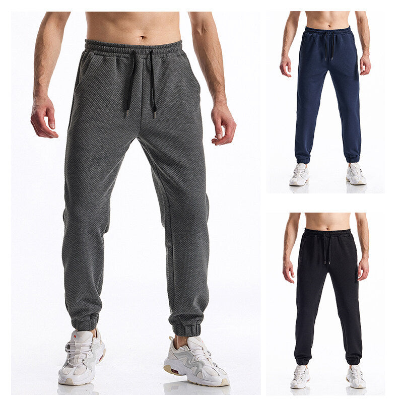 Herren Freizeit-Jogginghose mit elastischem Bund und atmungsaktiven Stoffen Heidi-Mode