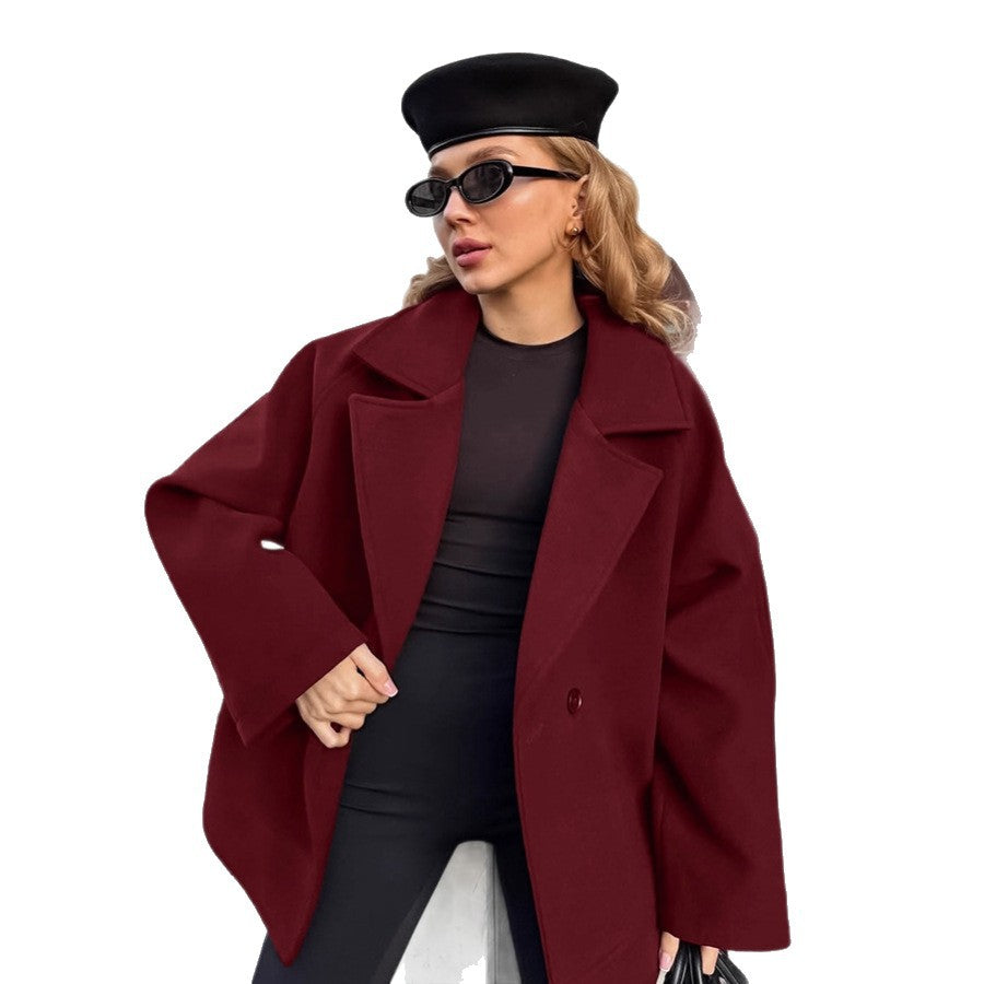 Damen Elegante Wickeljacke mit Gürtel und lässigem Schnitt Heidi-Mode