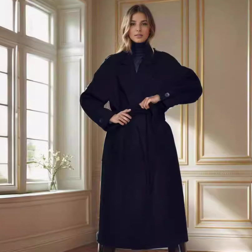 Damen eleganter Duster-Mantel mit geräumigen Taschen und modernem Schnitt Heidi-Mode