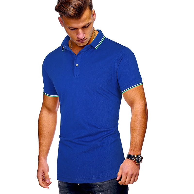 Herren Poloshirt mit modernen Akzenten Heidi-Mode