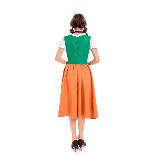 Damen Trachtenkleid mit romantischem Schnitt und verzierter Schürze Heidi