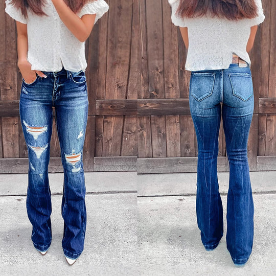 Damen Schlagjeans Heidi-Mode