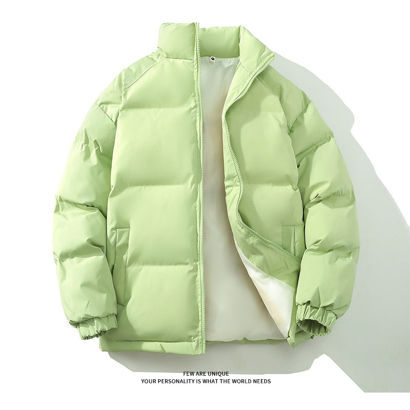 Herren warm gefütterte Winterjacke mit hohem Kragen und praktischem Reißverschluss Heidi-Mode