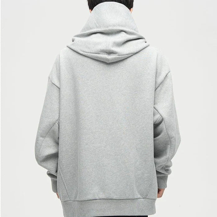 Damen Lässige Oversized Kapuzenpullover mit hochgezogenem Kragen Heidi-Mode