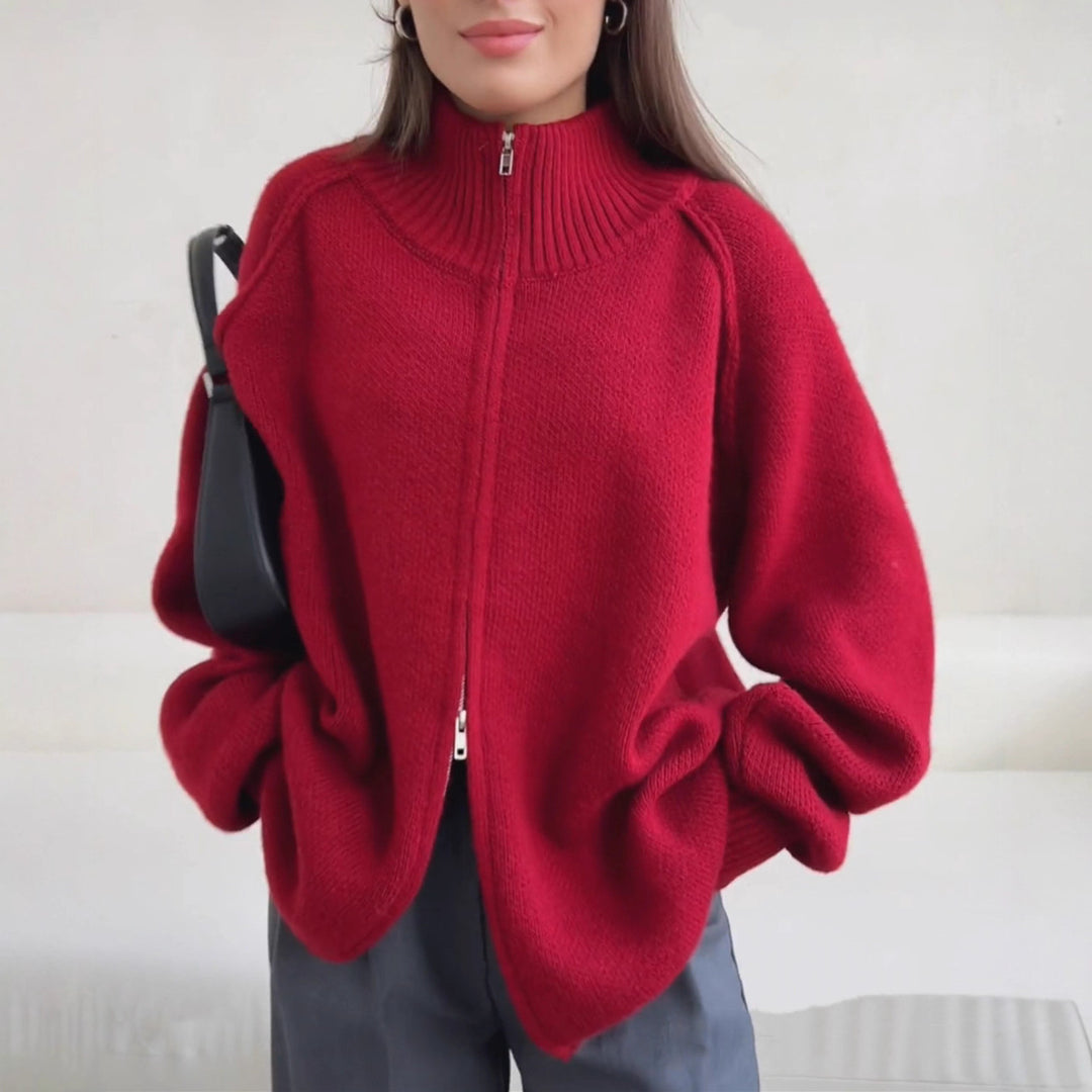 Damen modischer Strickpullover Heidi-Mode