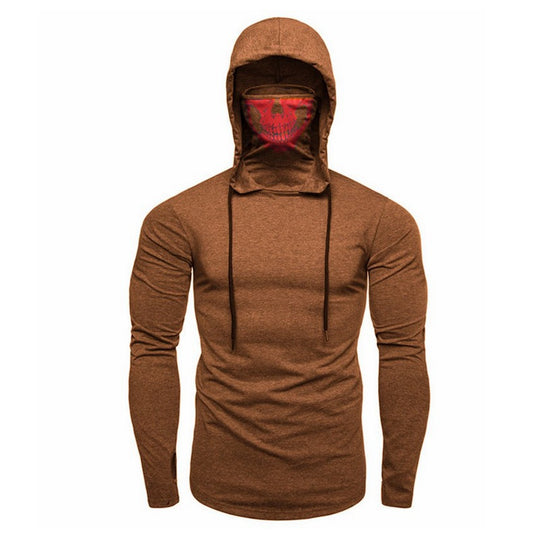 Herren Kapuzenpullover mit kreativem Totenkopf-Design Heidi-Mode