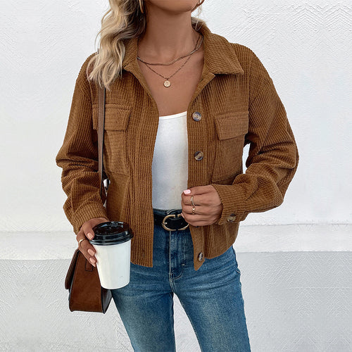 Damen leichte Kordjacke Heidi-Mode