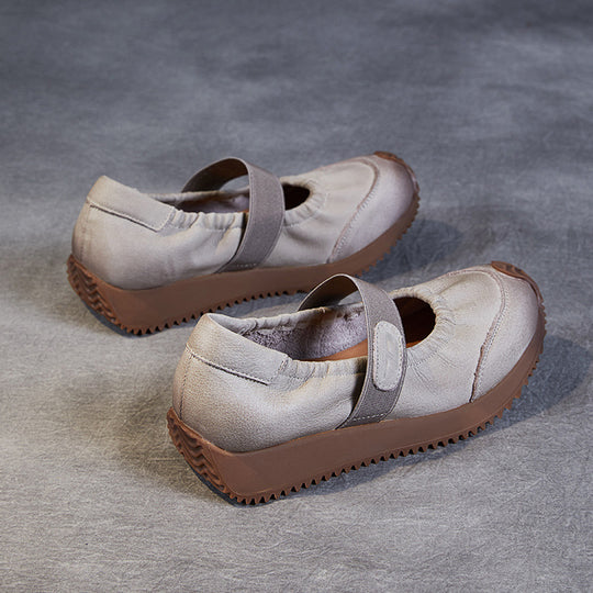 Damen Komfort Mary Jane Schuhe mit elastischem Riemen und gepolsterter Sohle Heidi-Mode