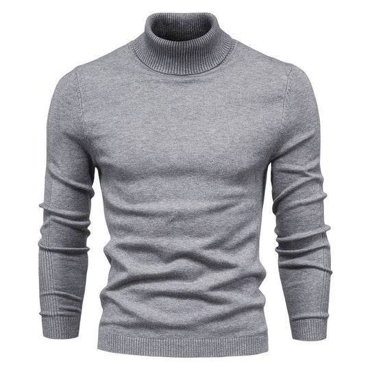 Herren Rollkragenpullover aus hochwertiger Wolle Heidi-Mode