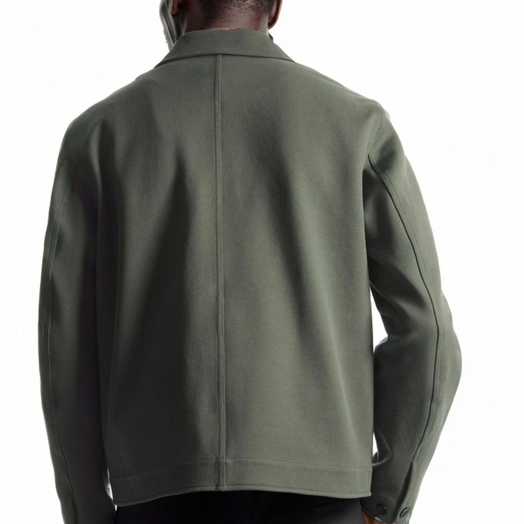 Herren moderne Utility-Jacke mit praktischen Taschen und hohem Kragen Heidi-Mode