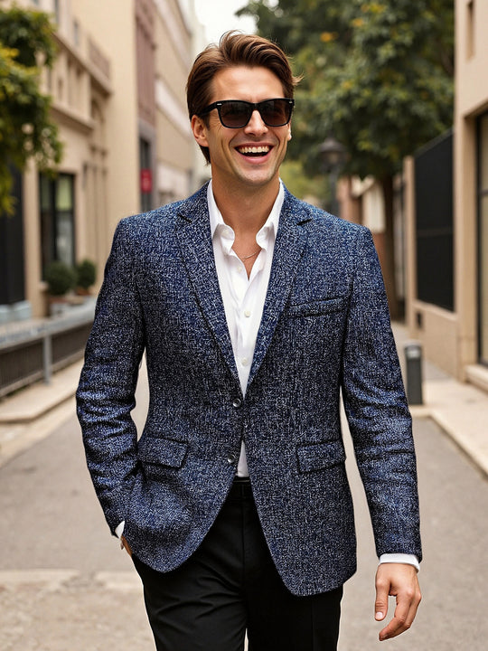 Herren eleganter Blazer aus Wolle Heidi-Mode