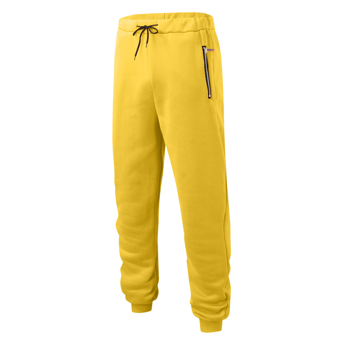 Herren Sportliche Jogginghose mit elastischem Bund und seitlichen Reißverschlusstaschen Heidi-Mode