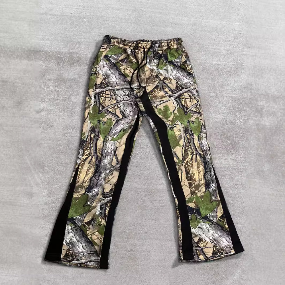 Herren Freizeithose mit innovativem Camouflage-Muster und elastischem Bund Heidi-Mode