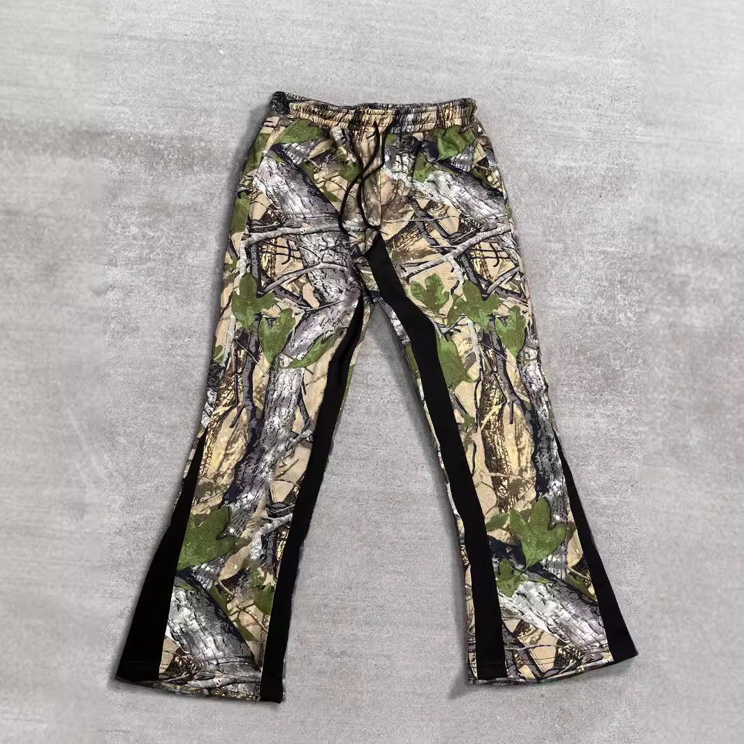 Herren Freizeithose mit innovativem Camouflage-Muster und elastischem Bund Heidi-Mode
