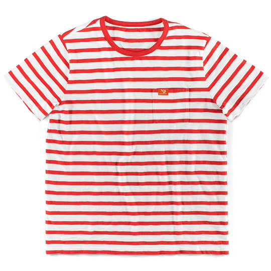 Herren gemustertes T-Shirt mit Brusttasche Heidi-Mode