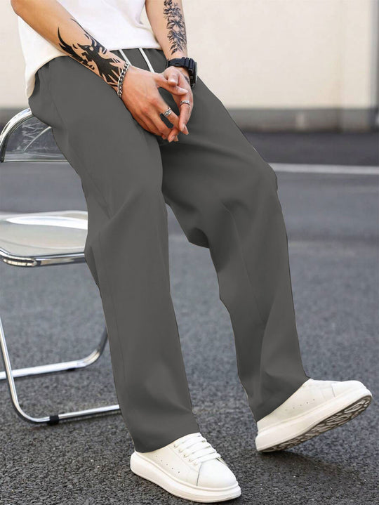 Herren modische Freizeithose mit weiter Passform und elastischem Bund Heidi-Mode