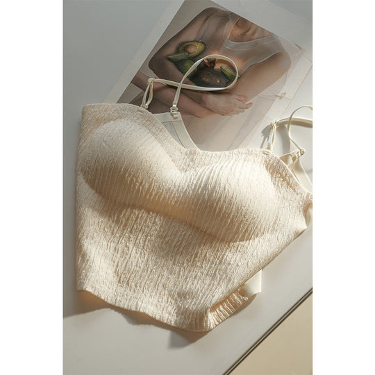 Femme Crinkle Stoff Bralette Heidi-Mode