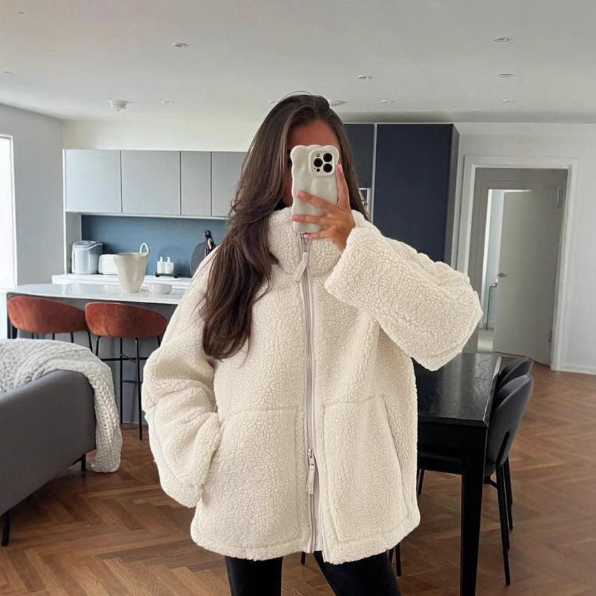 Damen Oversized Fleecejacke Heidi-Mode